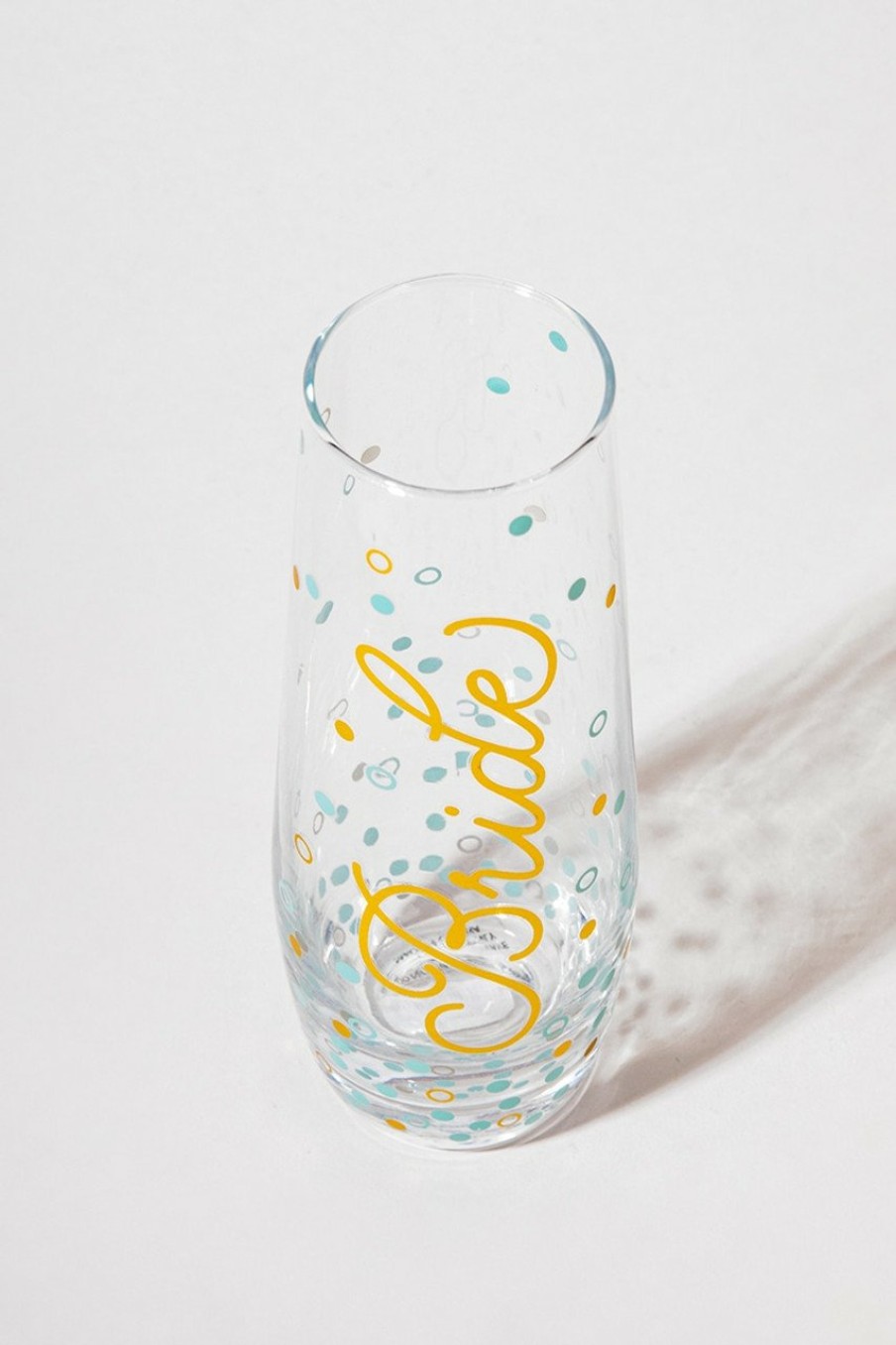 Francesca's Bride Blue And Gold Glass Multi Drinkware