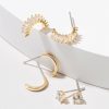 Francesca's Beth En Earring Set Gold Earrings