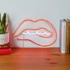 Francesca's Lips Neon Sign Red Home Decor