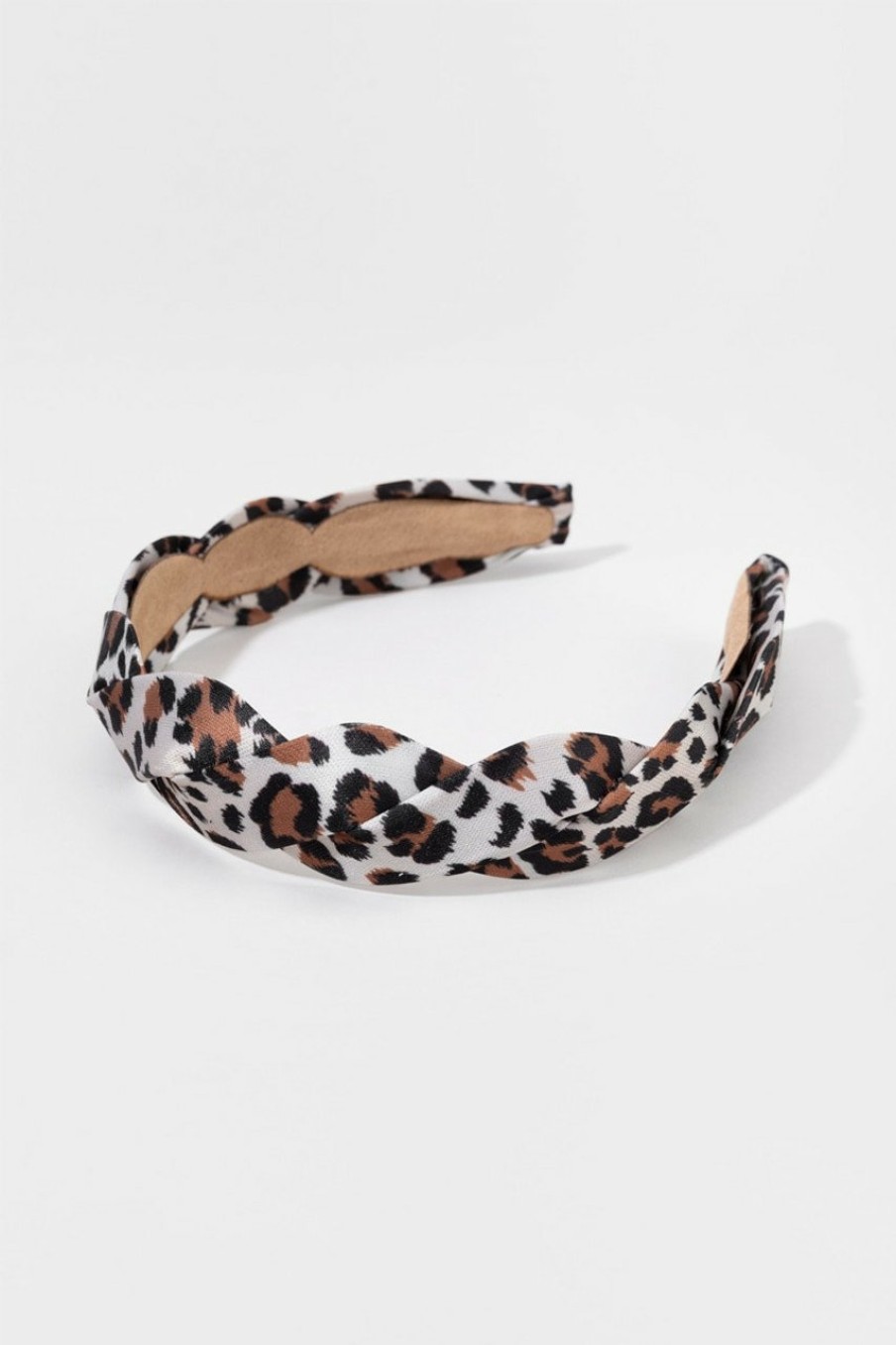 Francesca's Isabelle Braided Leopard Headband Natural Hair