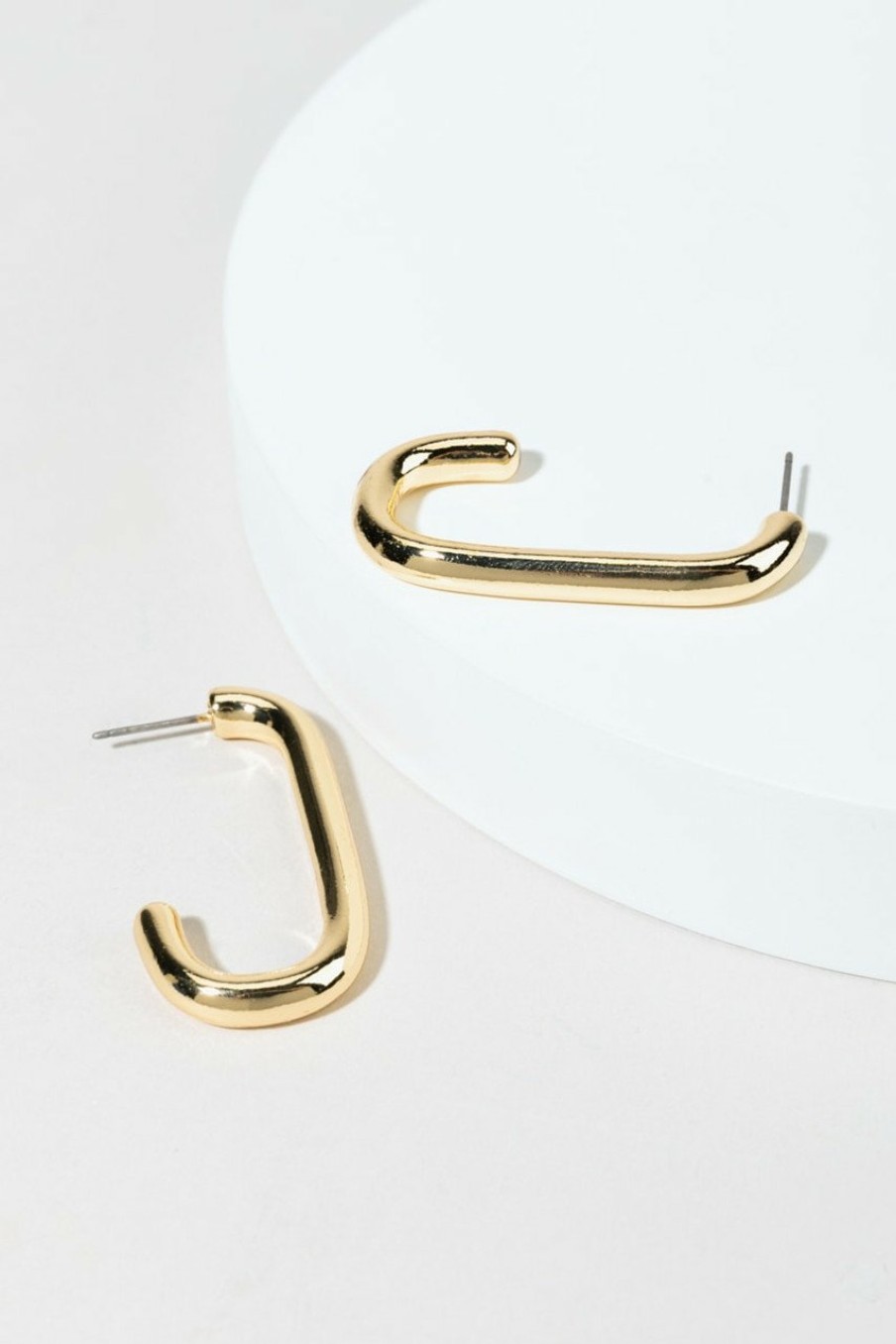 Francesca's Addyson En Hoop Earrings Gold Earrings