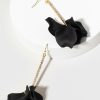 Francesca's Andree Petals Earrings Black Earrings