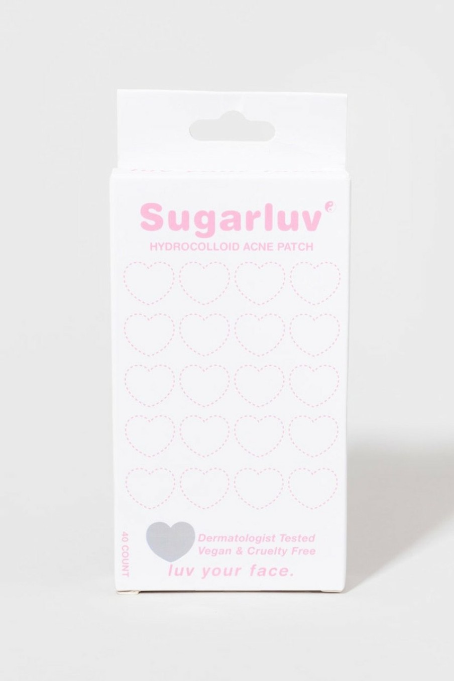 Francesca's Sugarluv Hydrocolloid Holographic Heart Acne Patches White Beauty & Wellness