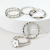 Francesca's Anette Daisy Ring Set White Rings