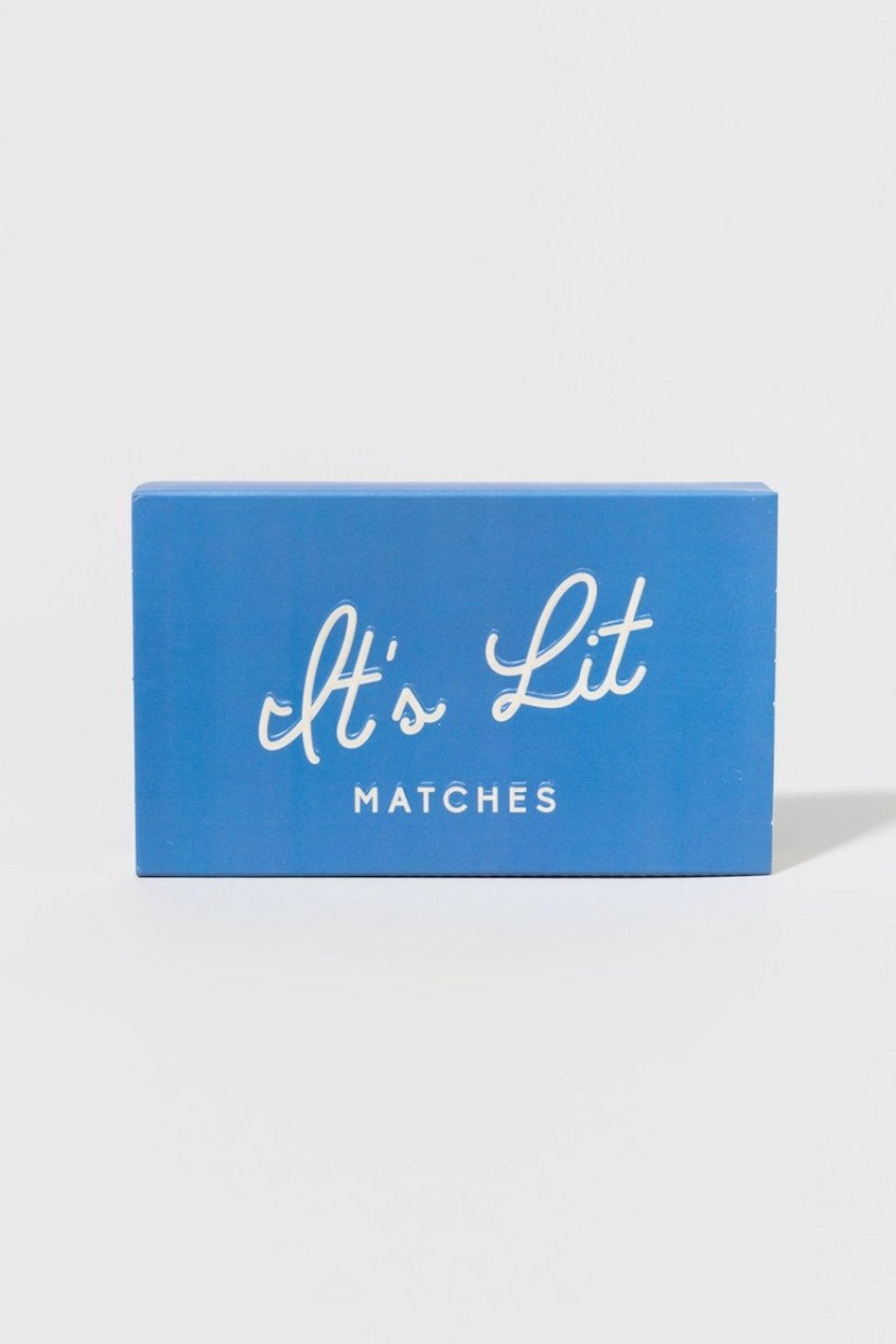 Francesca's Its Lit Matches Blue Candles