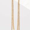 Francesca's Ava Linear Cupchain Earrings Earrings