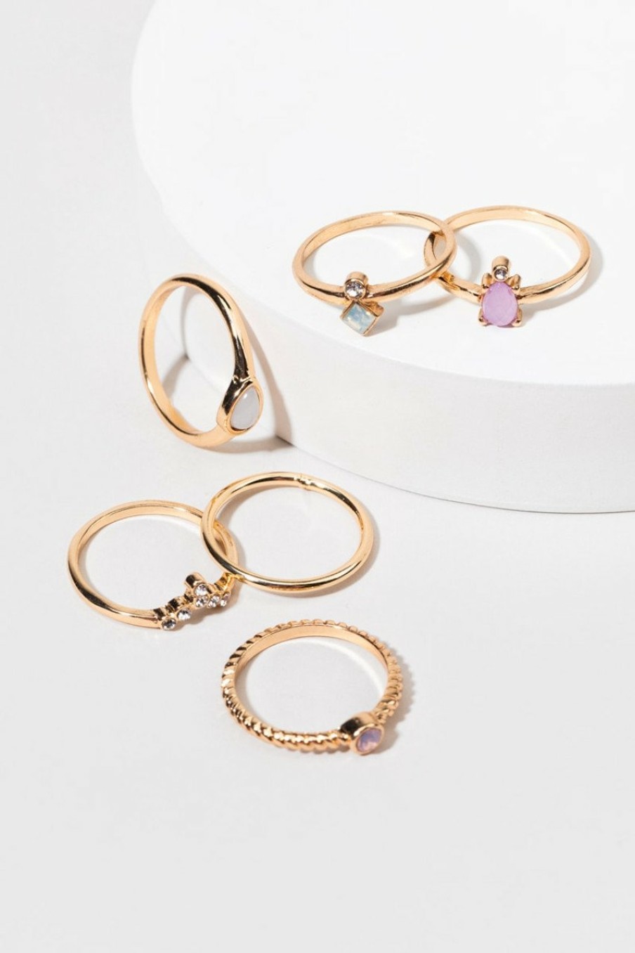 Francesca's Adelaide Stone Rings Multi Rings