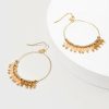 Francesca's Jaylee Ombre Beaded Circle Drop Earrings Brown Earrings