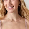 Francesca's Pearl Cateye Flower Necklace Pink Necklaces