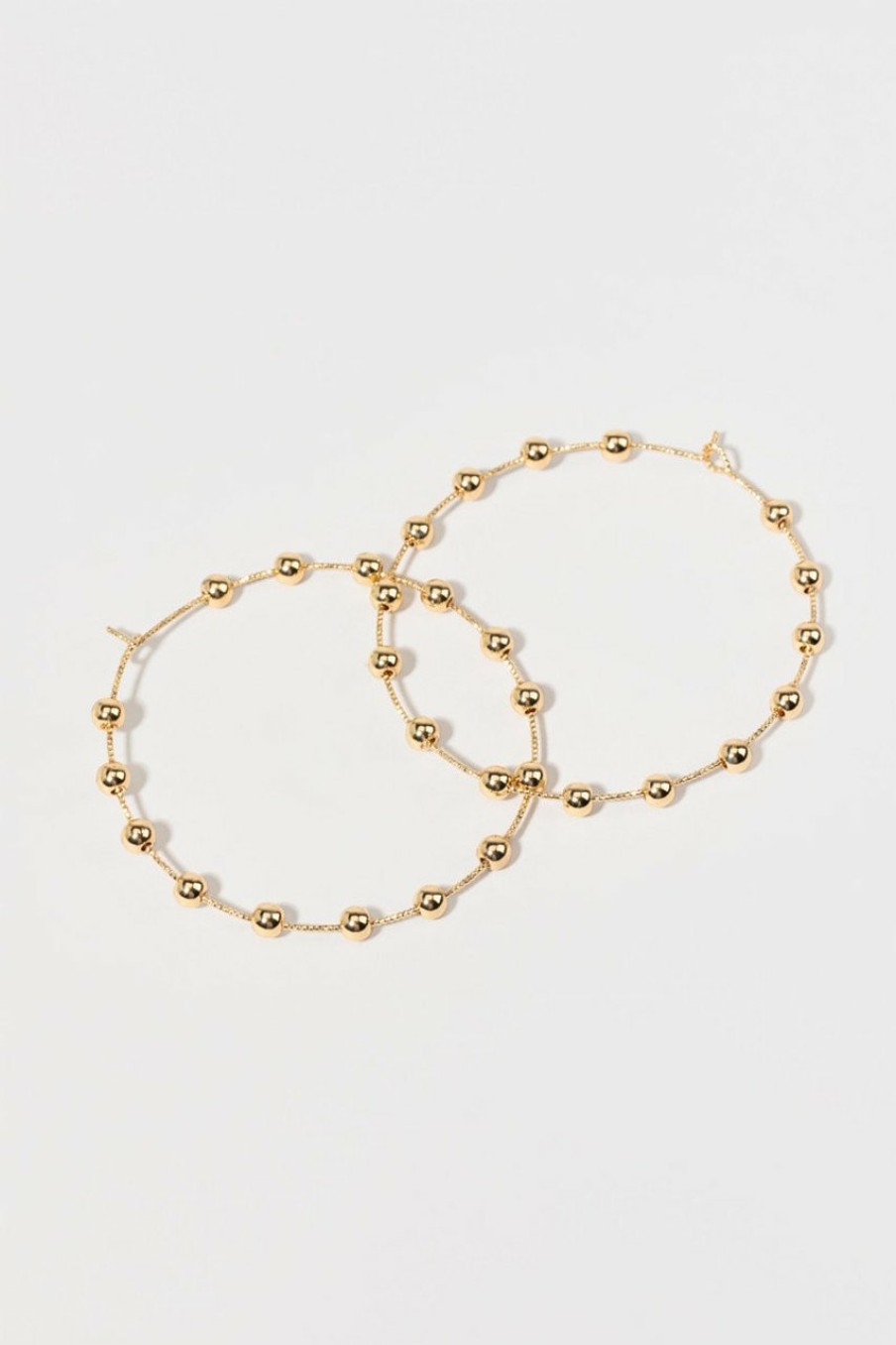 Francesca's Camille Hoops Gold Earrings