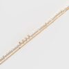 Francesca's Kaysha Bead Flat Chain Layered Necklace Pearl Necklaces