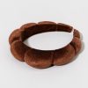 Francesca's Leslie Puffy Spa Headband Bronze Hair