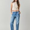 Francesca's Jayleen Patch Pocket Kick Crop Jeans Medium Jeans