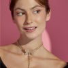 Francesca's Luxe 14K Gold Plated Cz Pave Butterfly Choker Crystal Necklaces