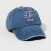 Francesca's Crazy Cat Lady Baseball Cap Navy Hats