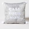 Francesca's Call Your Mom Velvet Pillow Multi Home Decor