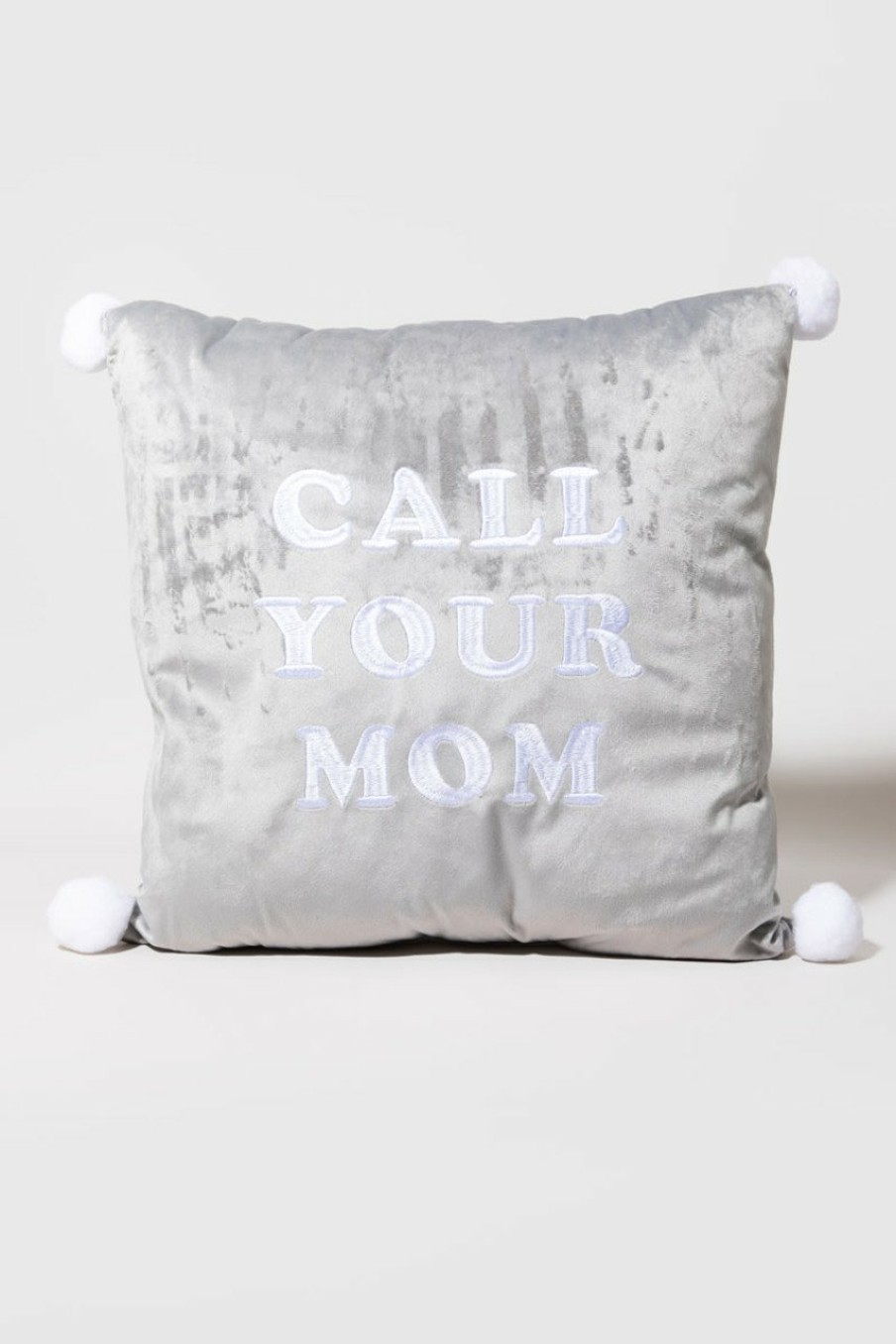 Francesca's Call Your Mom Velvet Pillow Multi Home Decor