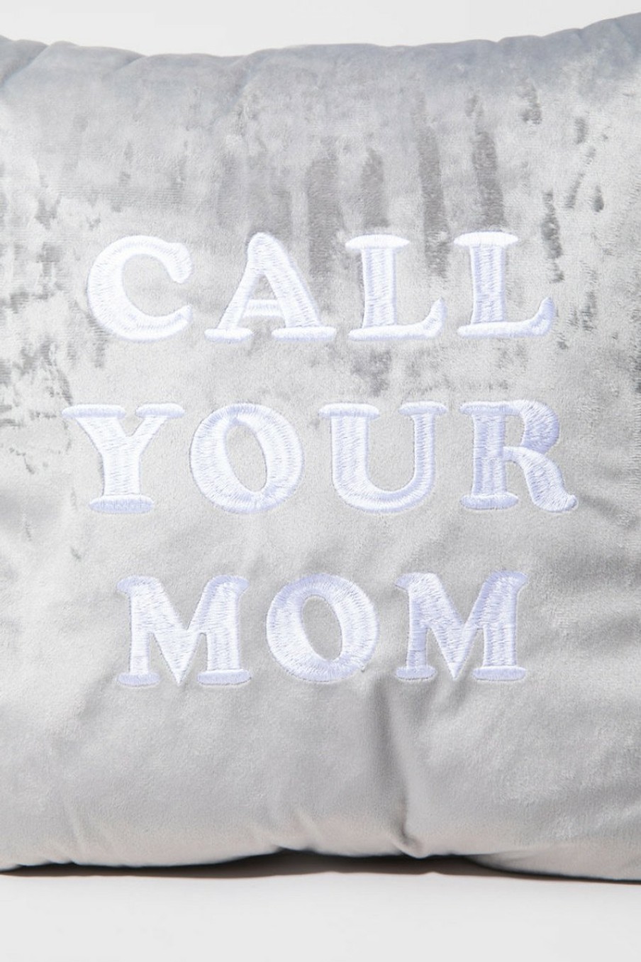 Francesca's Call Your Mom Velvet Pillow Multi Home Decor