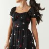 Francesca's Milani Rose Waisted Dress Black Dresses