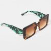 Francesca's Teresa Two Toned Oversized Sunglasses Tortoise Sunglasses