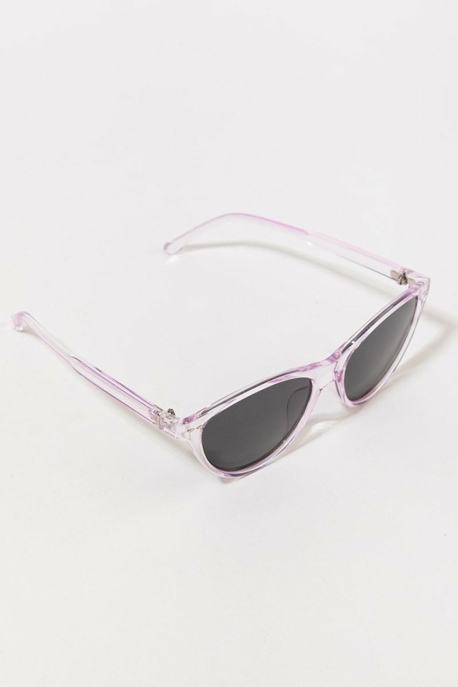 Francesca's Lydia Slim Cat Eye Sunglasses Purple Sunglasses