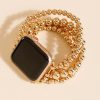 Francesca's Jenna Bead Smart Watch Band Gold Bracelets