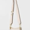 Francesca's Brooke Canvas Thick Strap Crossbody Bag Cream Bags & Wallets