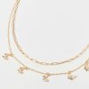 Francesca's Cassie Butterfly Charm Necklace Gold Necklaces