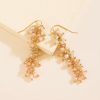 Francesca's Eydie Beaded Linear Drop Earrings Pink Earrings