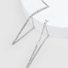 Francesca's Leah Drop Earrings Silver Earrings