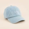 Francesca's Pearl Embellished Bride Baseball Hat Chambray Hats