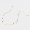 Francesca's Alice Cylinder Bead Delicate Layering Necklace Natural Necklaces