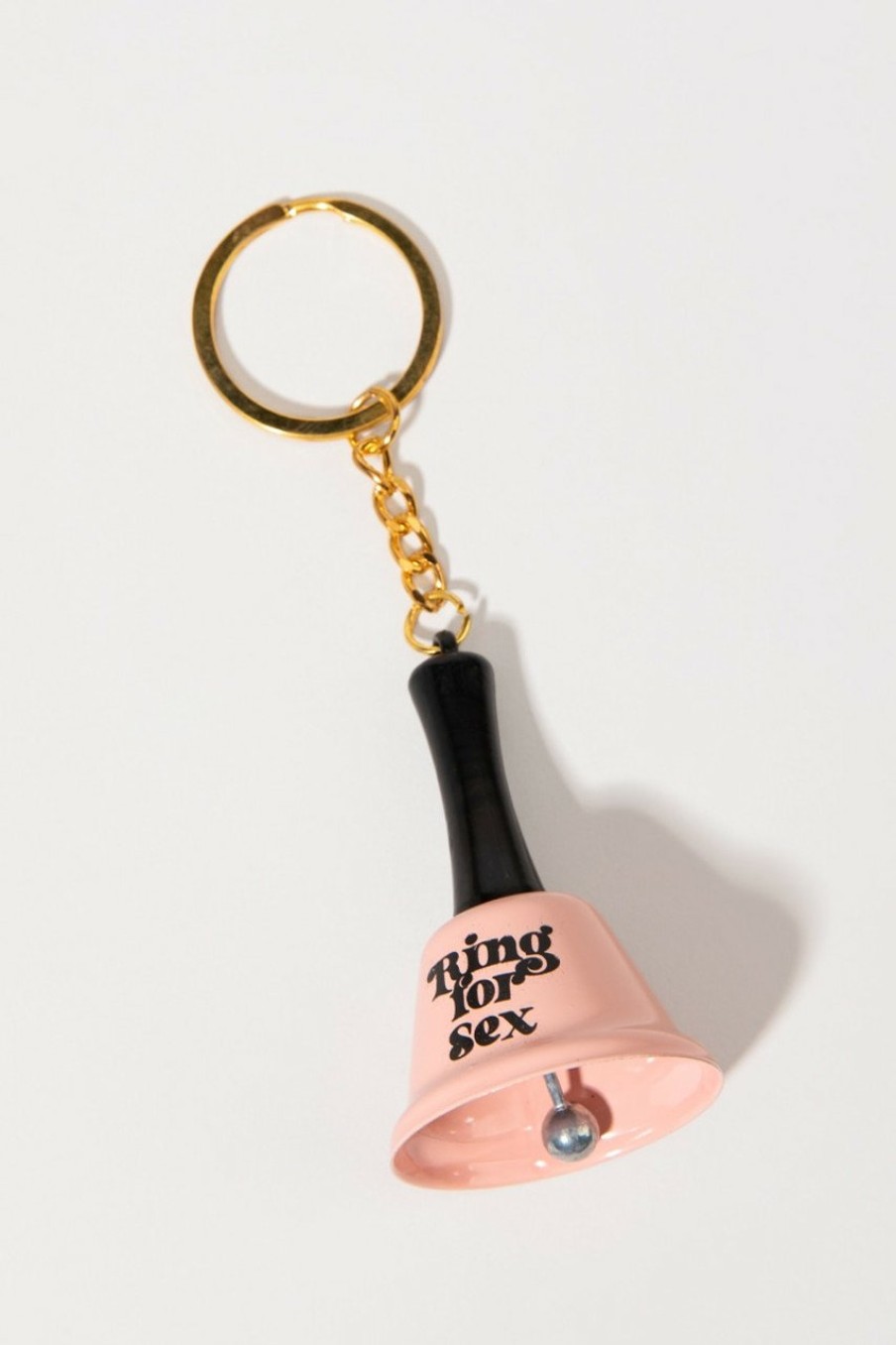 Francesca's Ring For Sex Bell Keychain Blush Tech