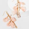 Francesca's Devon Petals With Pearls Earrings Pink Earrings