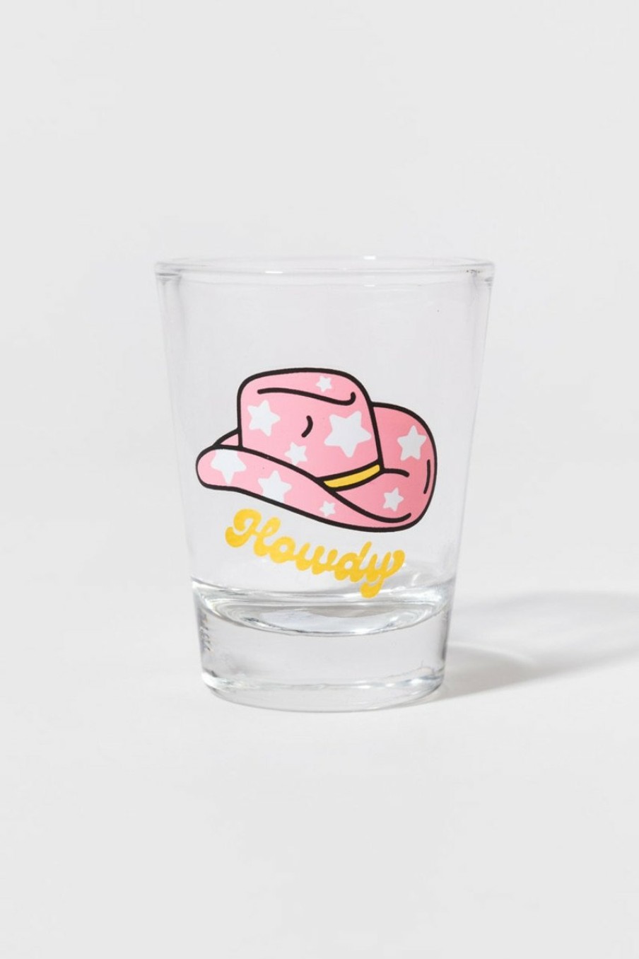 Francesca's Howdy Shot Glass Clear Drinkware