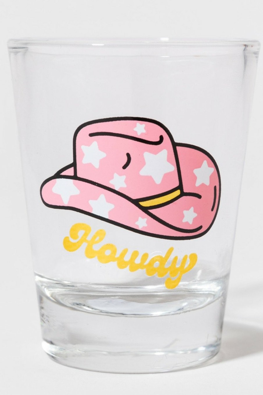 Francesca's Howdy Shot Glass Clear Drinkware