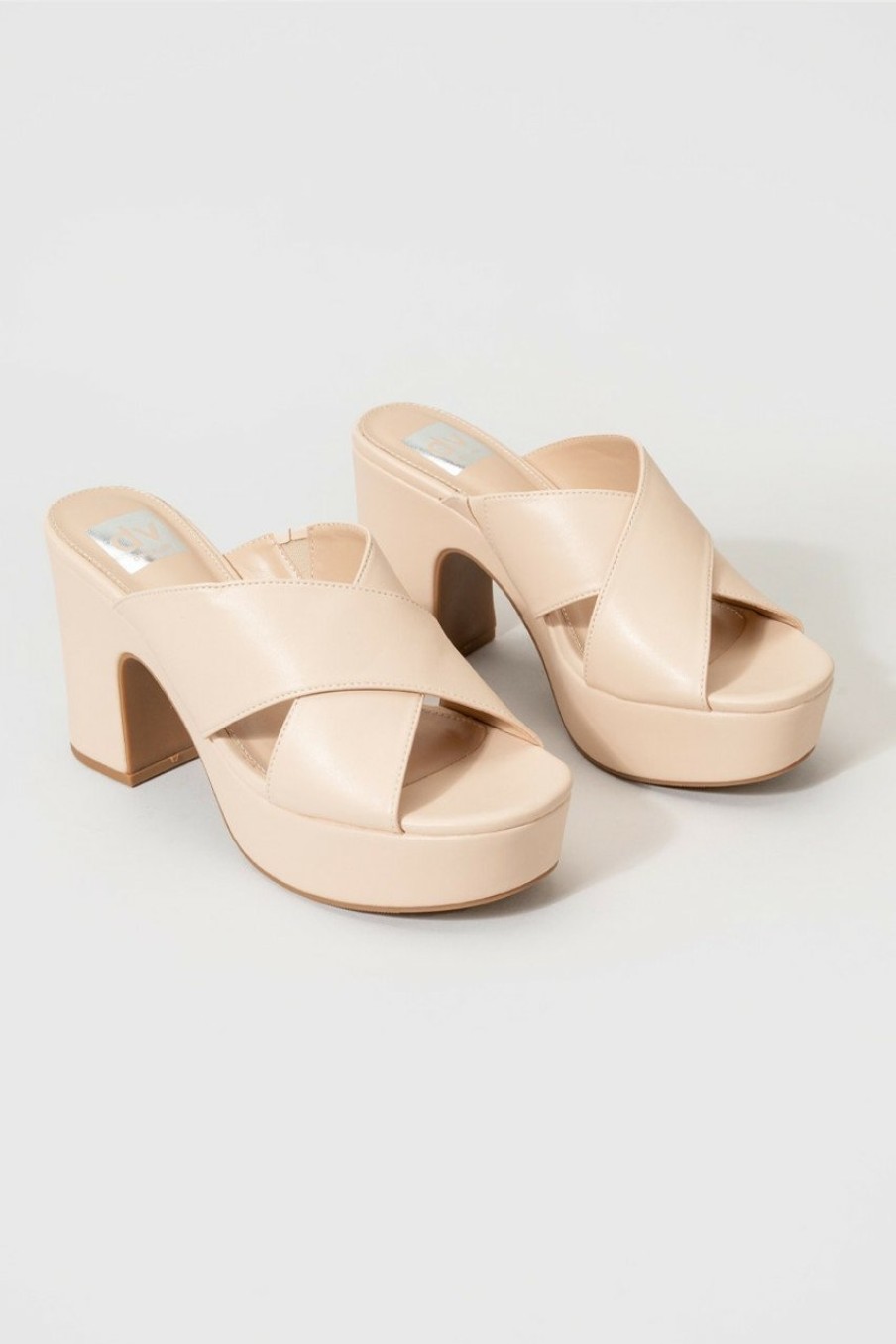 Francesca's Dv By Dolce Vita Platform Heels Cream Heels