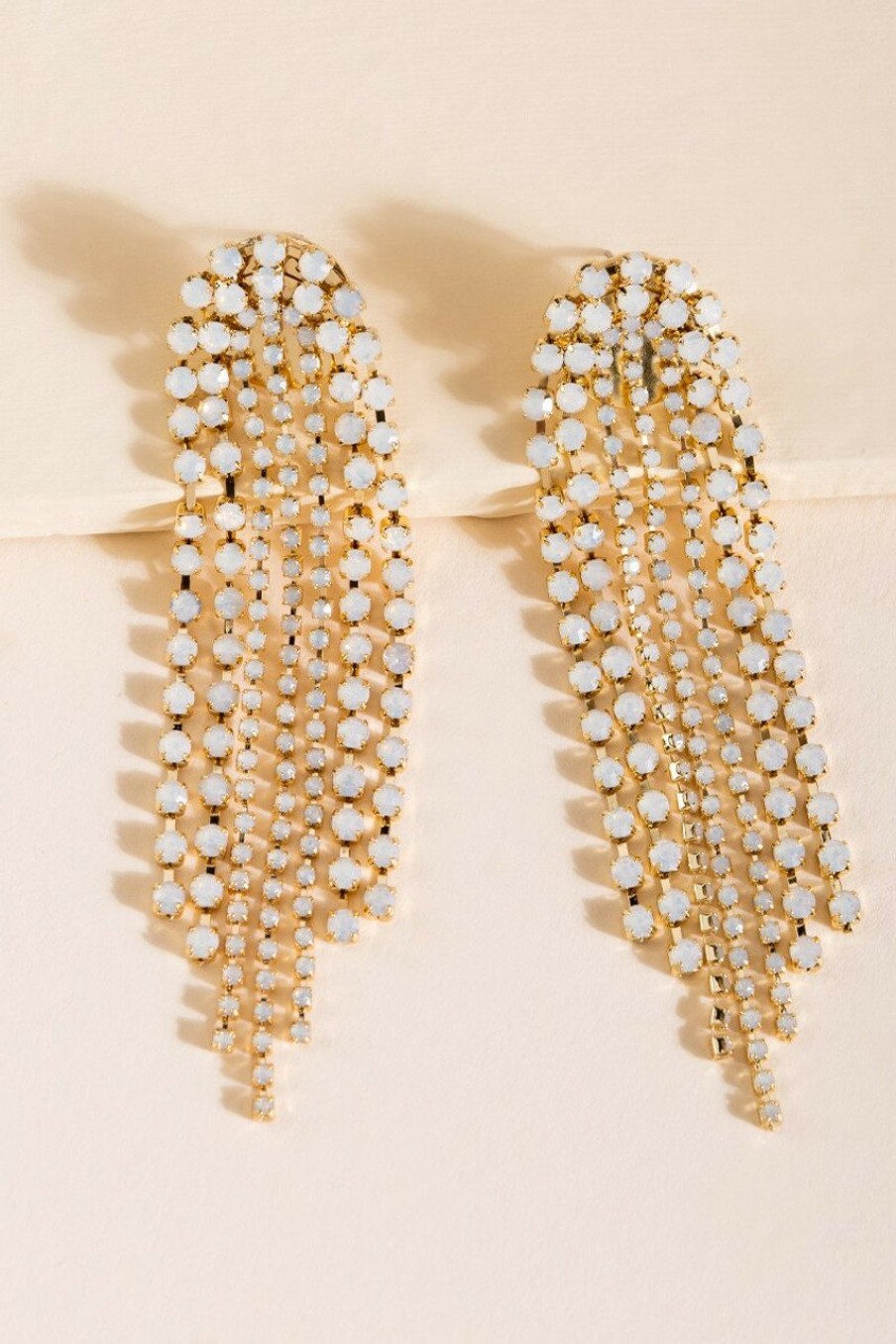 Francesca's Carmen Waterfall Drop Earrings Crystal Earrings