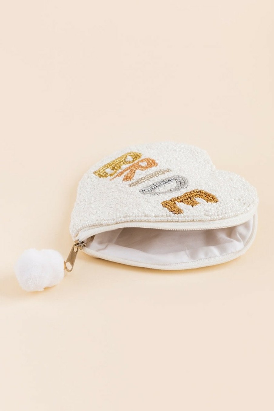 Francesca's Bride Heart Shaped Pouch Bags & Wallets