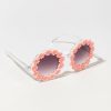 Francesca's Hallie Daisy Embellished Sunglasses Pink Sunglasses