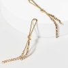 Francesca's Ronnie Linear Cupchain Earrings Gold Earrings