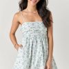 Francesca's Bobbie Floral Mini Skirt Ivory Dresses