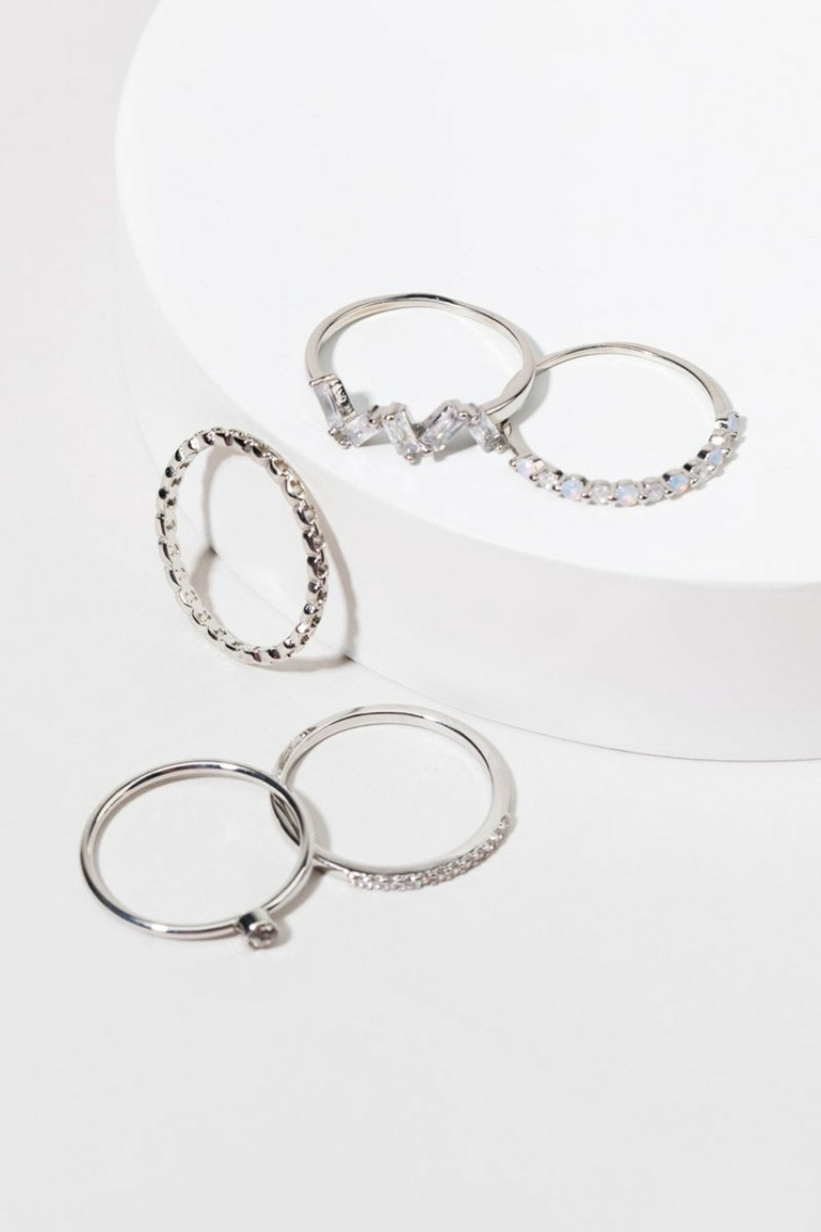 Francesca's Freida Rings Set Lavender Rings