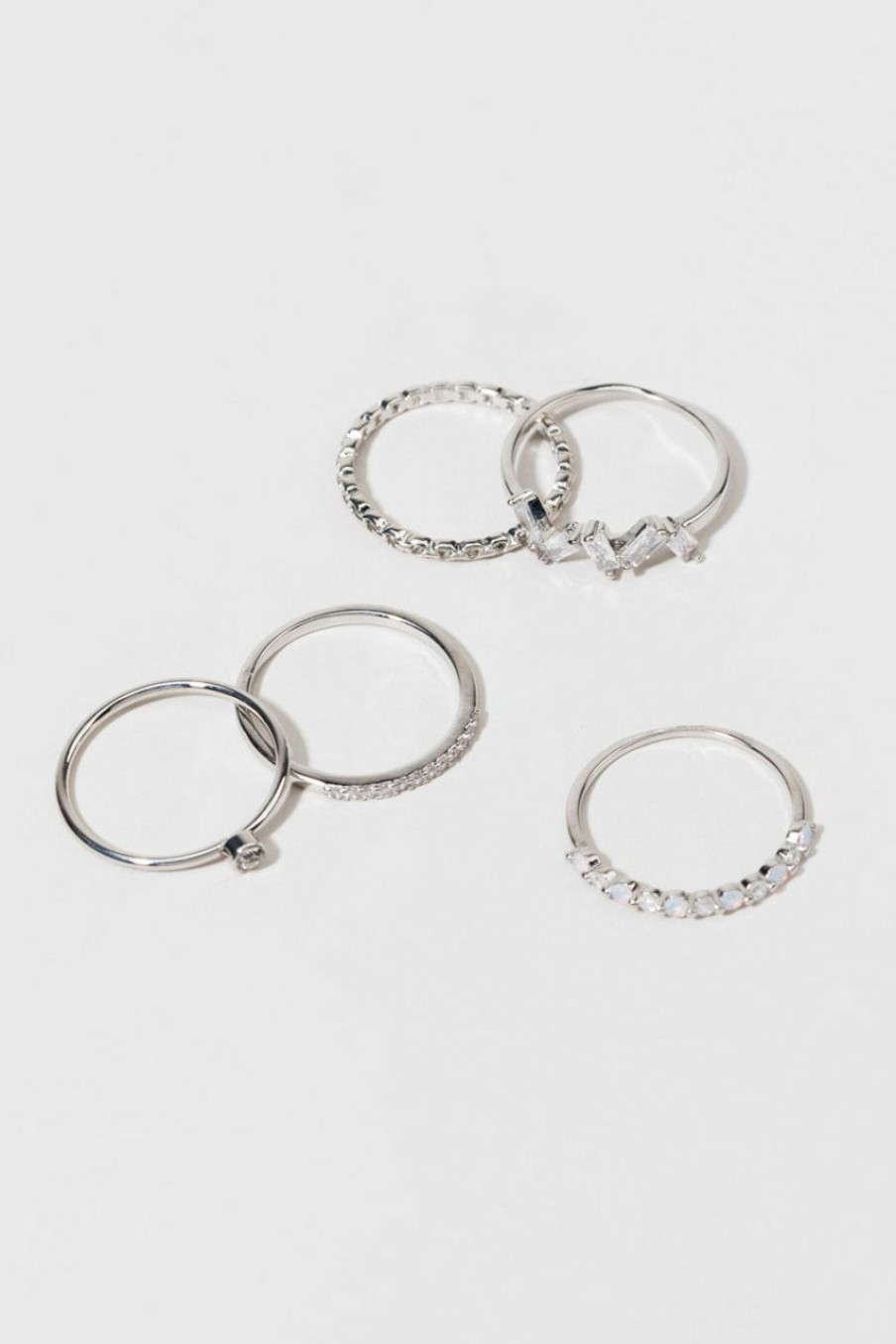 Francesca's Freida Rings Set Lavender Rings