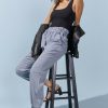 Francesca's Katlin Joggers Chambray Pants