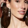 Francesca's Luxe 14K Gold Plated Natural Drop Earrings Pearl Earrings