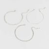 Francesca's Missy Clover Bracelets Set Silver Bracelets