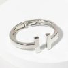 Francesca's Larissa Open Hinge Bracelet Silver Bracelets