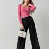 Francesca's Anise Two Pocket Pants Black Pants