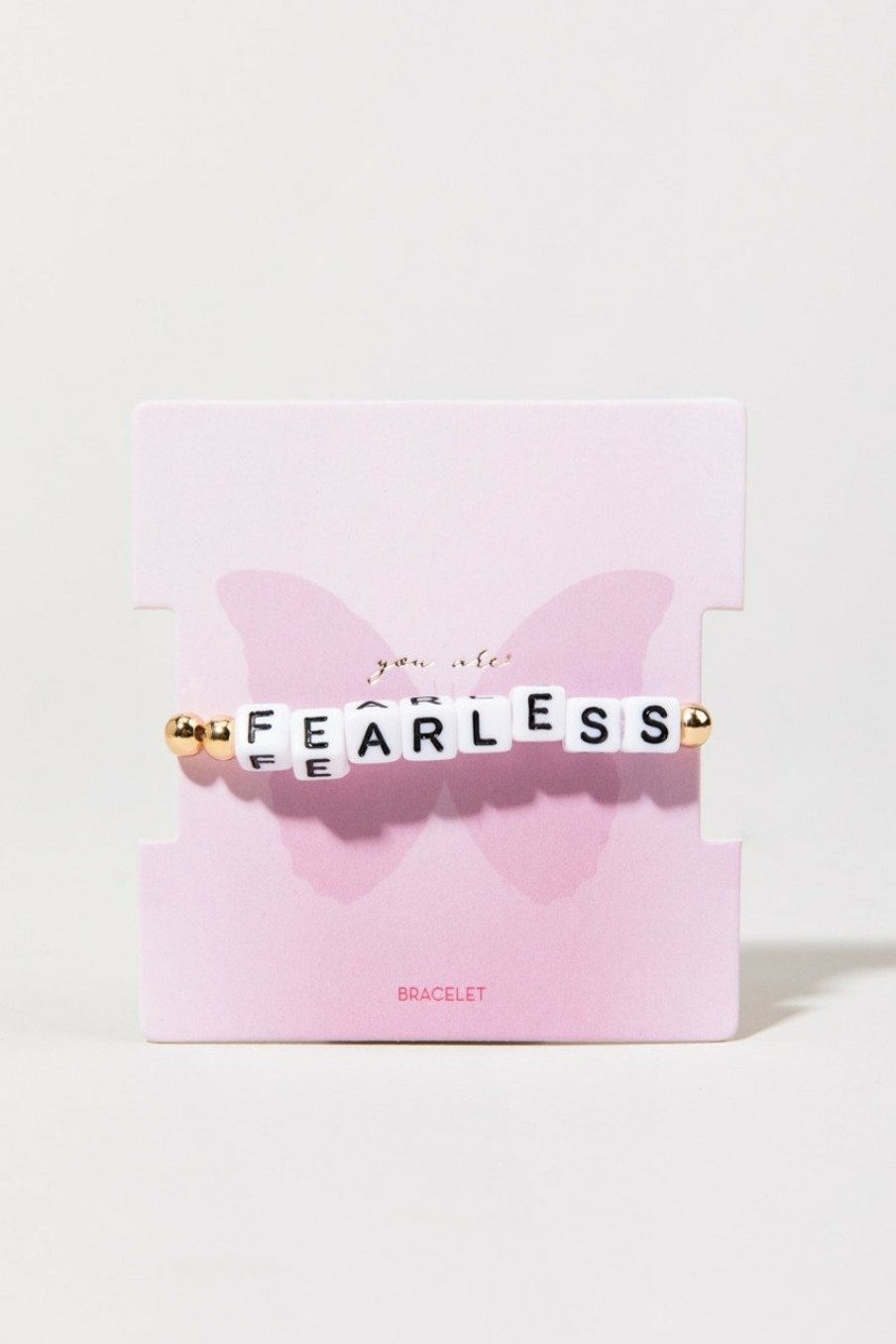 Francesca's Annice Fearless Bracelet Gold Bracelets